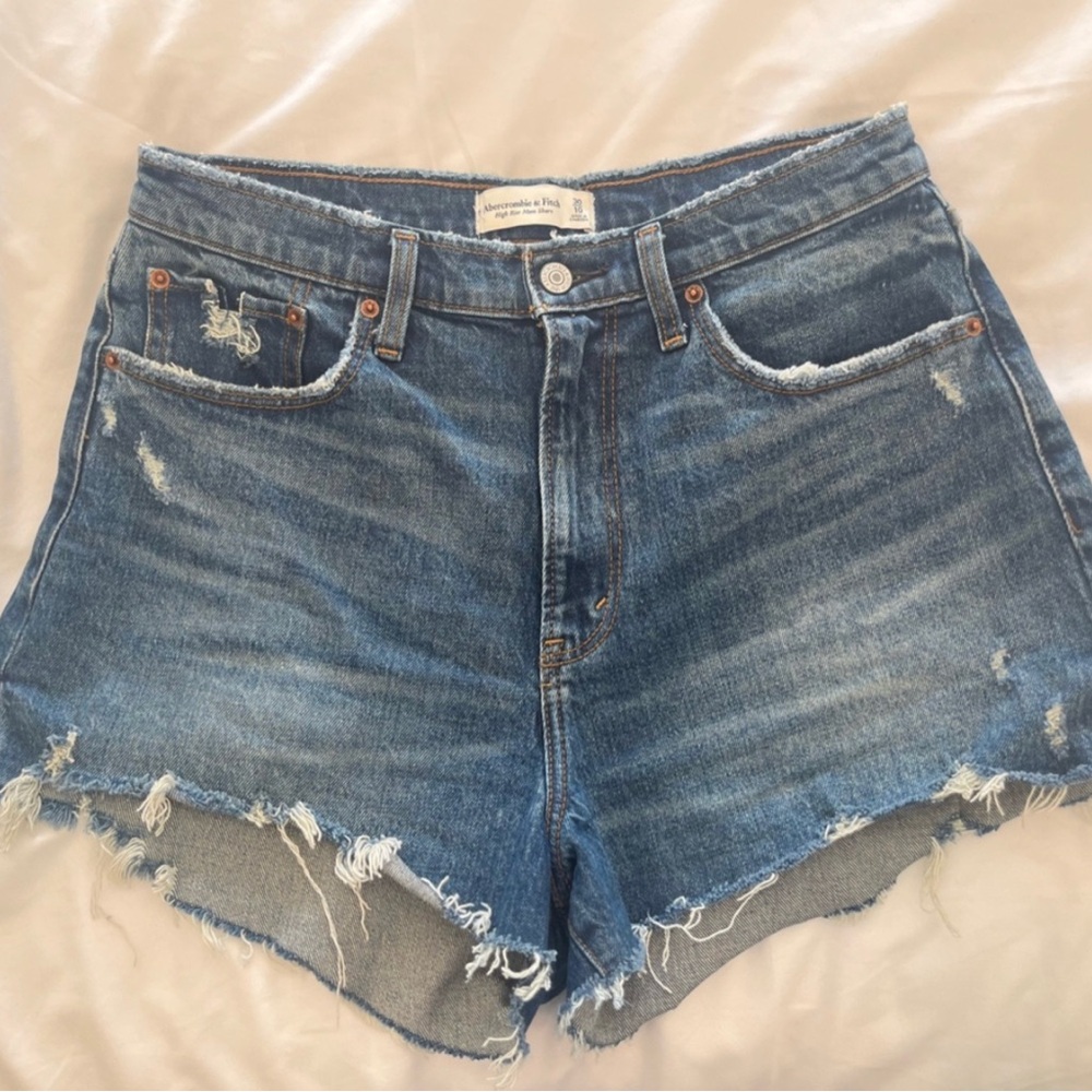 Abercrombie & Fitch Curve Love Jean Shorts